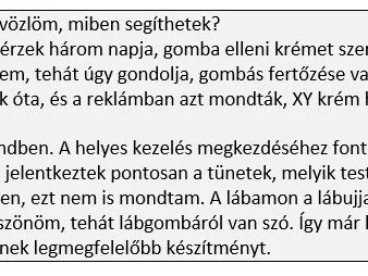 A bőrgomba témájának felvetése okosan a gyógyszertárban