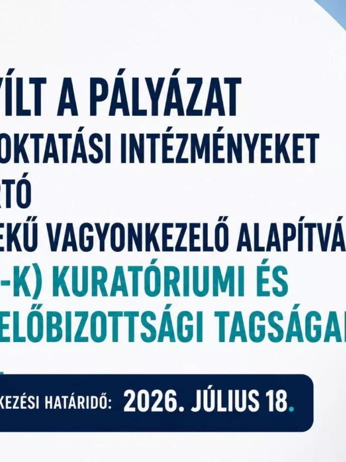 Megnyílt a pályázat az orvosegyetemeket fenntartó alapítványoknál is