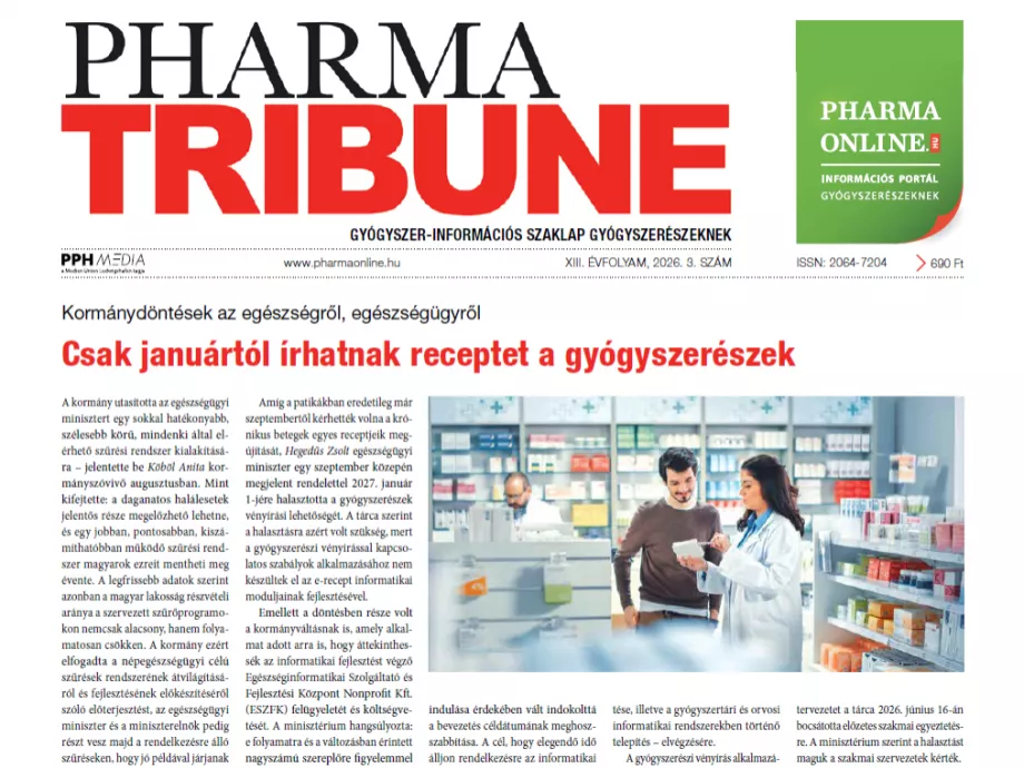 Megjelent a Pharma Tribune 2026. évi 3. száma