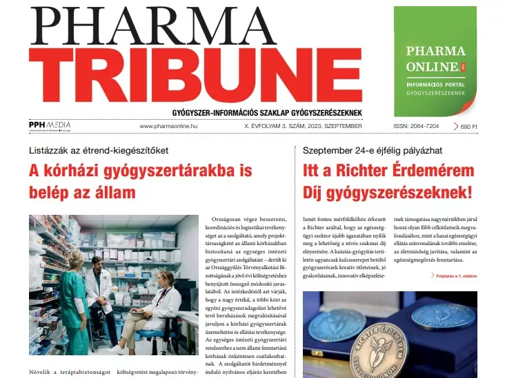 Megjelent a Pharma Tribune 2023. évi 3. száma